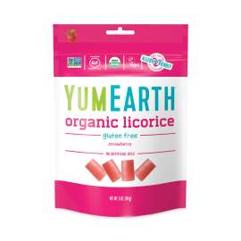 Organic Gluten Free Strawberry Licorice, 5 oz Bag, 4/Pack, Delivered in 1-4 Business Days