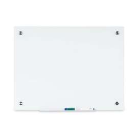 Magnetic Glass Dry Erase Board, 72 x 48, Opaque White Surface