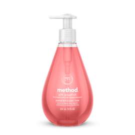 Gel Hand Wash, Pink Grapefruit, 12 oz Pump  Bottle, 6/Carton