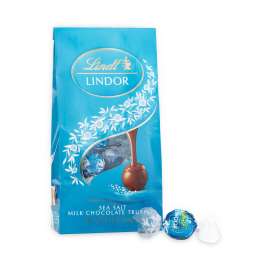 Lindor Truffles Milk Chocolate Sea Salt, 5.1 oz Bag, 3 Count, Delivered in 1-4 Business Days