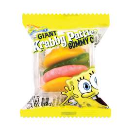 SpongeBob Squarepants Giant Krabby Patties Gummy Candy, 0.63 oz Pack, 36/Box, Delivered in 1-4 Business Days