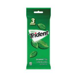 Gum, Spearmint, 14 Sticks/Packet, 3 Packets/Pack, 3 Packs, Delivered in 1-4 Business Days