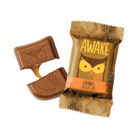 Caffeinated Caramel Chocolate Bites, 0.58 oz Bars, 50 Bars/Box, Delivered in 1-4 Business Days