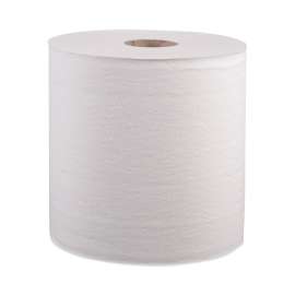 Hardwound Roll Towels, 8" x 800 ft, White, 12 Rolls/Carton