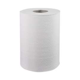 Hardwound Roll Towels, 8" x 350 ft, White, 12 Rolls/Carton
