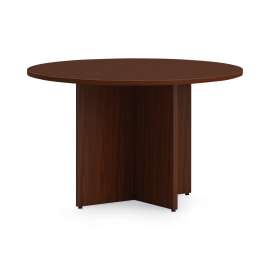 HON 10500 Series Bow Front Double Pedestal Desk, 72" x 36" x 29.5", Kingswood Walnut