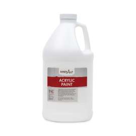 Acrylic Paint, White, 64 oz Bottle