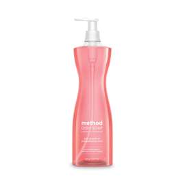 Dish Soap Pump, Hour-Glass Bottle Shape, Pink Grapefruit Scent, 18 oz Pump Bottle