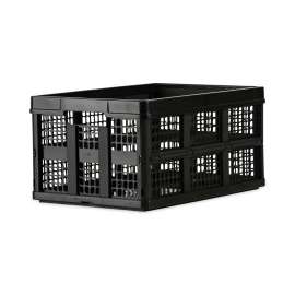 Filing/Storage Tote, Letter Files, 20.13" x 14.63" x 10.75", Black