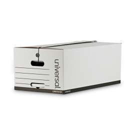 Deluxe Quick Set-up String-and-Button Boxes, Legal Files, White, 12/Carton