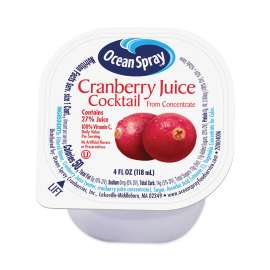 Cranberry Juice Drink, Cranberry, 4 oz Cup, 18/Box, Delivered in 1-4 Business Days