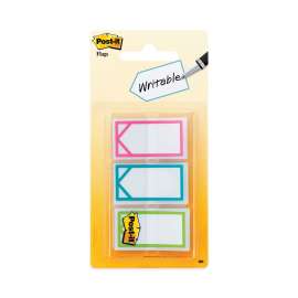 Arrow 1" Page Flags, Three Assorted Bright Colors, 60/Pack