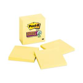 Pads in Canary Yellow, 3" x 3", 90 Sheets/Pad, 5 Pads/Pack