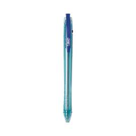 ReVolution Ocean Bound Ballpoint Pen, Retractable, Medium 1 mm, Blue Ink/Translucent Blue Barrel, Dozen