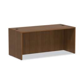 Alera - Valencia Series Modern Walnut Straight Front Office Desk Shell