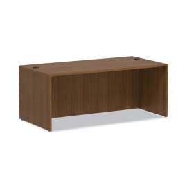 Alera - Valencia Series Modern Walnut Straight Front Office Desk Shell