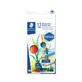 Watercolor Pencils, 2.9 mm, HB (#2), Assorted Lead/Barrel Colors, 12/Pack