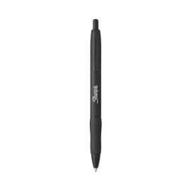 S-Gel Premium Metal Barrel Gel Pen, Retractable, Medium 0.7 mm, Black Ink, Black Barrel, 4/Pack