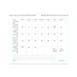 Modern Core Wall Calendar, Modern Artwork, 15 x 12, White/Black Sheets, 12-Month (Jan to Dec): 2023