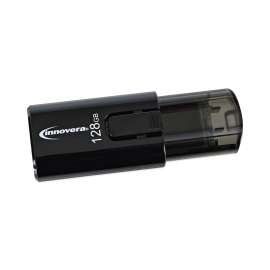 Innovera - 128 GB Black USB 3.0 Flash Drive (1 per Pack)