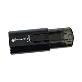 Innovera - 32 GB Black USB 3.0 Flash Drive (1 per Pack)