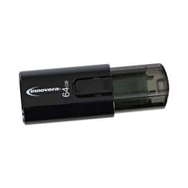 Innovera - 64 GB Black USB 3.0 Flash Drive (1 per Pack)