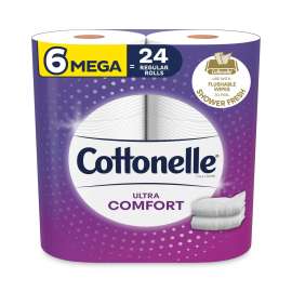 Ultra ComfortCare Toilet Paper, Soft Tissue, Mega Rolls, Septic Safe, 2-Ply, White, 284/Roll, 6 Rolls/Pack, 36 Rolls/Carton