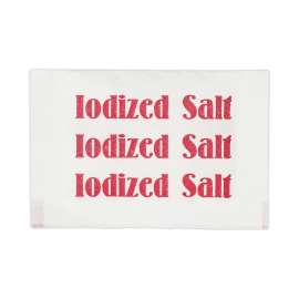 Iodized Salt Packets, 0.75 g Packet, 3,000/Box