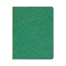 Pressboard Report Cover with Tyvek Reinforced Hinge, Two-Piece Prong Fastener, 3" Capacity, 8.5 x 11, Dark Green/Dark Green