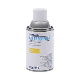 Metered Air Freshener Refill, Lemon Peel, 5.3 oz Aerosol Spray, 12/Carton