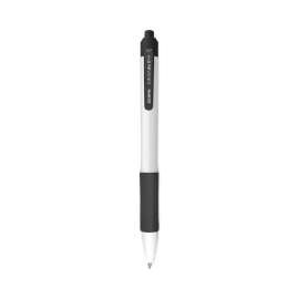 Sarasa Dry X20+ Gel Pen, Retractable, Fine 0.7 mm, Black Ink, White Barrel, Dozen
