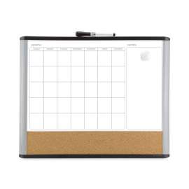3N1 Magnetic Mod Dry Erase Board, 20 x 16, White Surface, Gray/Black Plastic Frame