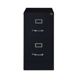 Vertical Letter File Cabinet, 2 Letter-Size File Drawers, Black, 15 x 26.5 x 28.37
