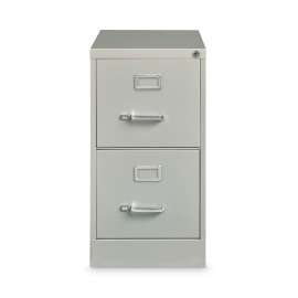Vertical Letter File Cabinet, 2 Letter Size File Drawers, Light Gray, 15 x 26.5 x 28.37