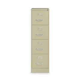Vertical Letter File Cabinet, 4 Letter-Size File Drawers, Putty, 15 x 22 x 52