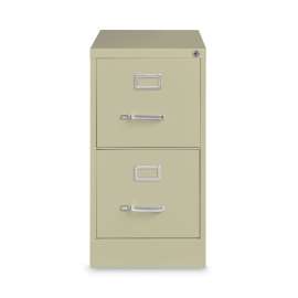 Vertical Letter File Cabinet, 2 Letter-Size File Drawers, Putty, 15 x 26.5 x 28.37