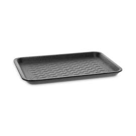 Supermarket Tray, #20S, 9 x 6.5 x 0.69, Black, Foam, 500/Carton