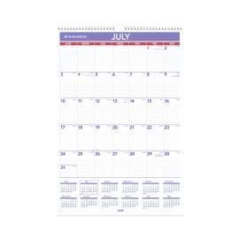 Academic Year Monthly Wall Calendar with Ruled Daily Blocks, 15.5 x 22.75, White Sheets, 12-Month (July to June): 2022-2023
