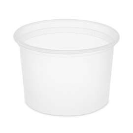 Newspring DELItainer Microwavable Container, 64 oz, 4.5 x 4.5 x 6.35, Natural, Plastic, 120/Carton