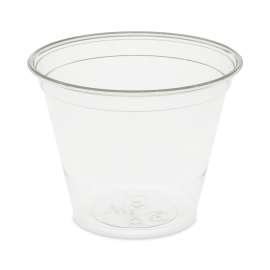 EarthChoice Recycled Clear Plastic Cold Cups, 9 oz, Clear, 975/Carton