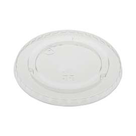 EarthChoice Strawless RPET Lid, Flat Lid, Fits 9 oz to 20 oz "A" Cups, Clear 1,020/Carton