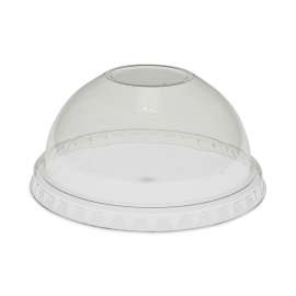 EarthChoice Strawless RPET Lid, Dome Lid, Fits 9 oz to 20 oz "A" Cups, Clear, 900/Carton
