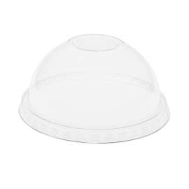 EarthChoice Strawless RPET Lid, Dome Lid, Clear, Fits 12 oz to 24 oz "B" Cups, Clear, 1,020/Carton