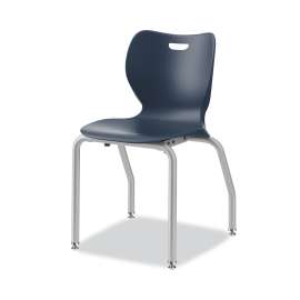 HON Ignition 2.0 Vinyl Upholstered Mid-Back Task Chair, Adjustable T-Arms, 17" to 21.5" Seat Height, Flint Seat/Back, Black Base