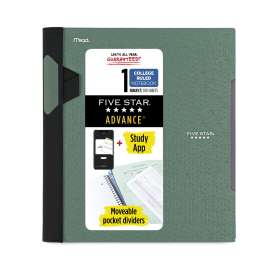 Advance Wirebound Notebook, 1 Subject, Medium/College Rule, Randomly Assorted Covers, 11 x 8.5, 100 Sheets