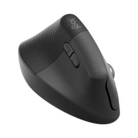 Lift for Business Vertical Ergonomic Mouse, 2.4 GHz Frequency/32 ft Wireless Range, Left Hand Use, Graphite