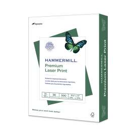Premium Laser Print Paper, 98 Bright, 32 lb Bond Weight, 8.5 x 11, White, 500/Ream
