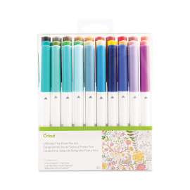 Ultimate Porous Point Pens, Stick, Fine 0.4 mm, Assorted Ink, White Barrel, 30/Pack