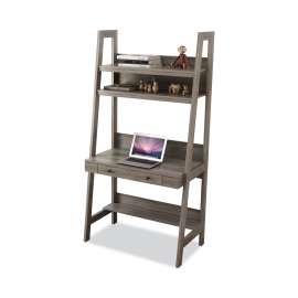 Barrington 36" Ladder PC Desk, 36" x 21" x 72", Washed Gray