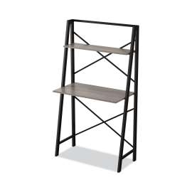 Folding Table Desk, 56.75" x 31.5" x 16", Brown/Black